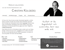 Tablet Screenshot of christian-kolodziej.de